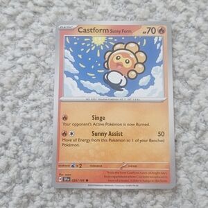 POKEMON TCG Card Castform Sunny Form Surging Sparks 20/191